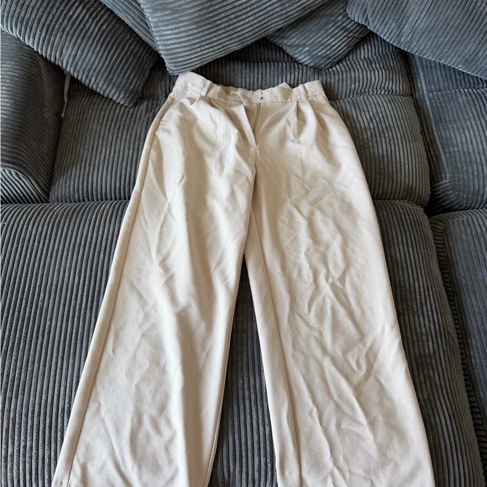 Abercrombie & Fitch Beige Sloan tailored pants